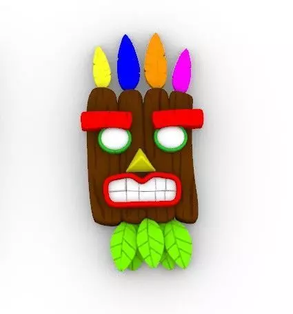 Aku Aku Crash 3D print model_0
