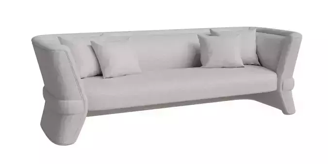 White Fabric Preito Sofa