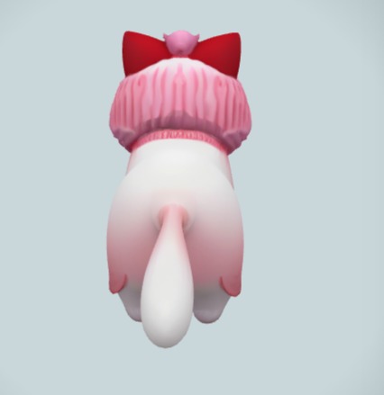 Cute Cat Cartoon Low-poly 3D model_3