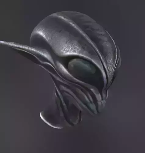 Realistic Alien Bust