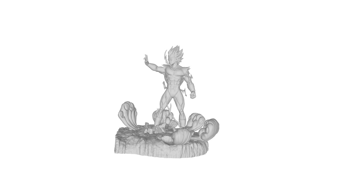 Vegeta 3D print model_2
