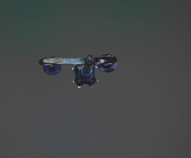 Gothic lamp post with flourescent colours  3D print model_4