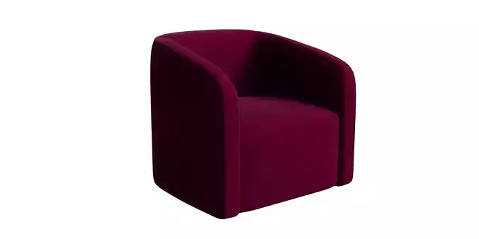 Velvet Campbell Club Chair