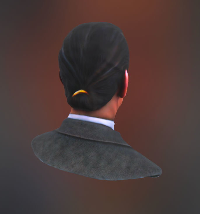 Salvador dali bust 3D print model_3