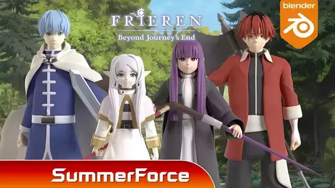 Frieren Beyond Journey End 3D Model Collection