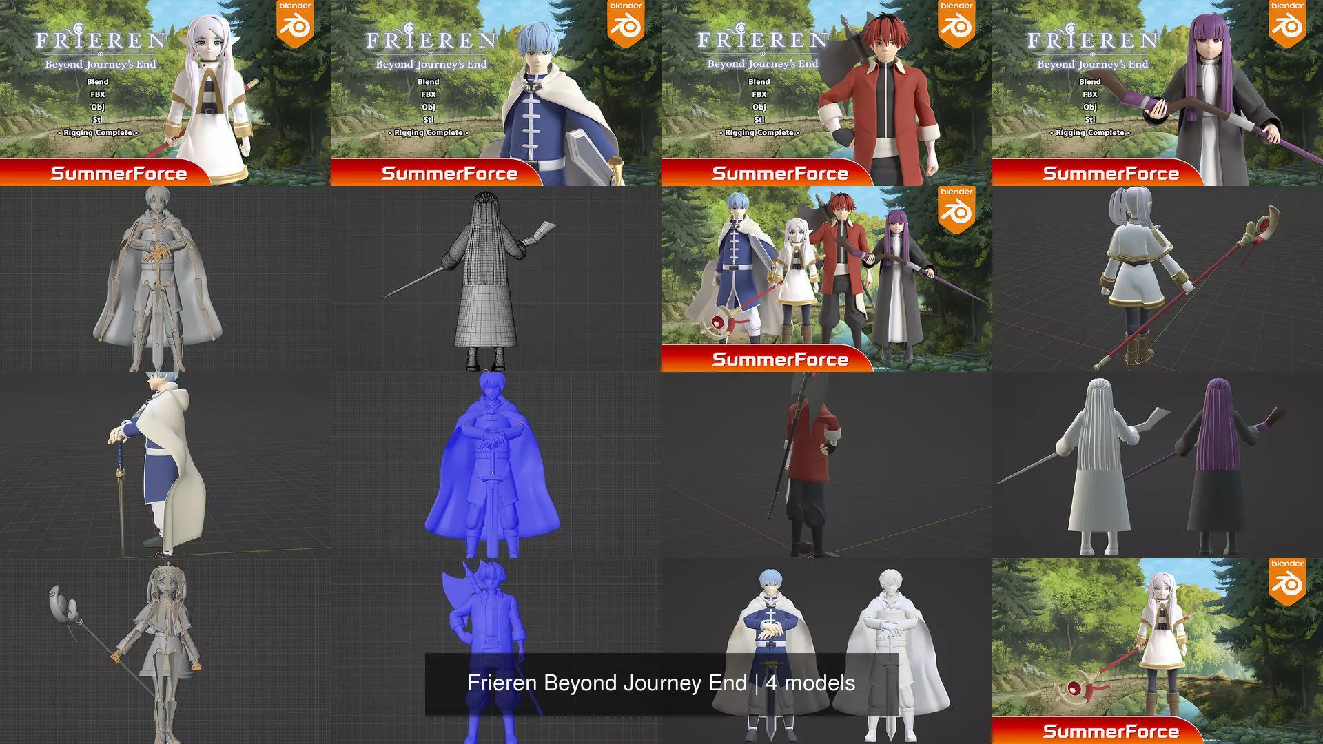Frieren Beyond Journey End 3D Model Collection_1