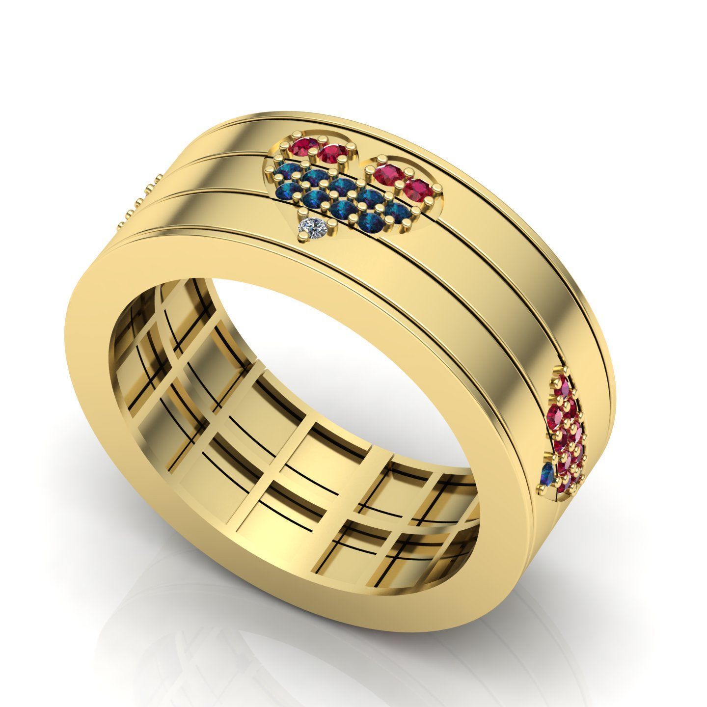 Rotary ring 01 3D print model_9