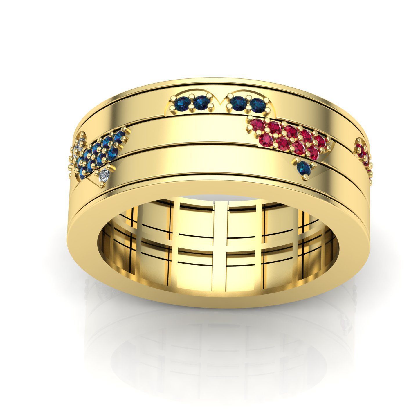 Rotary ring 01 3D print model_5