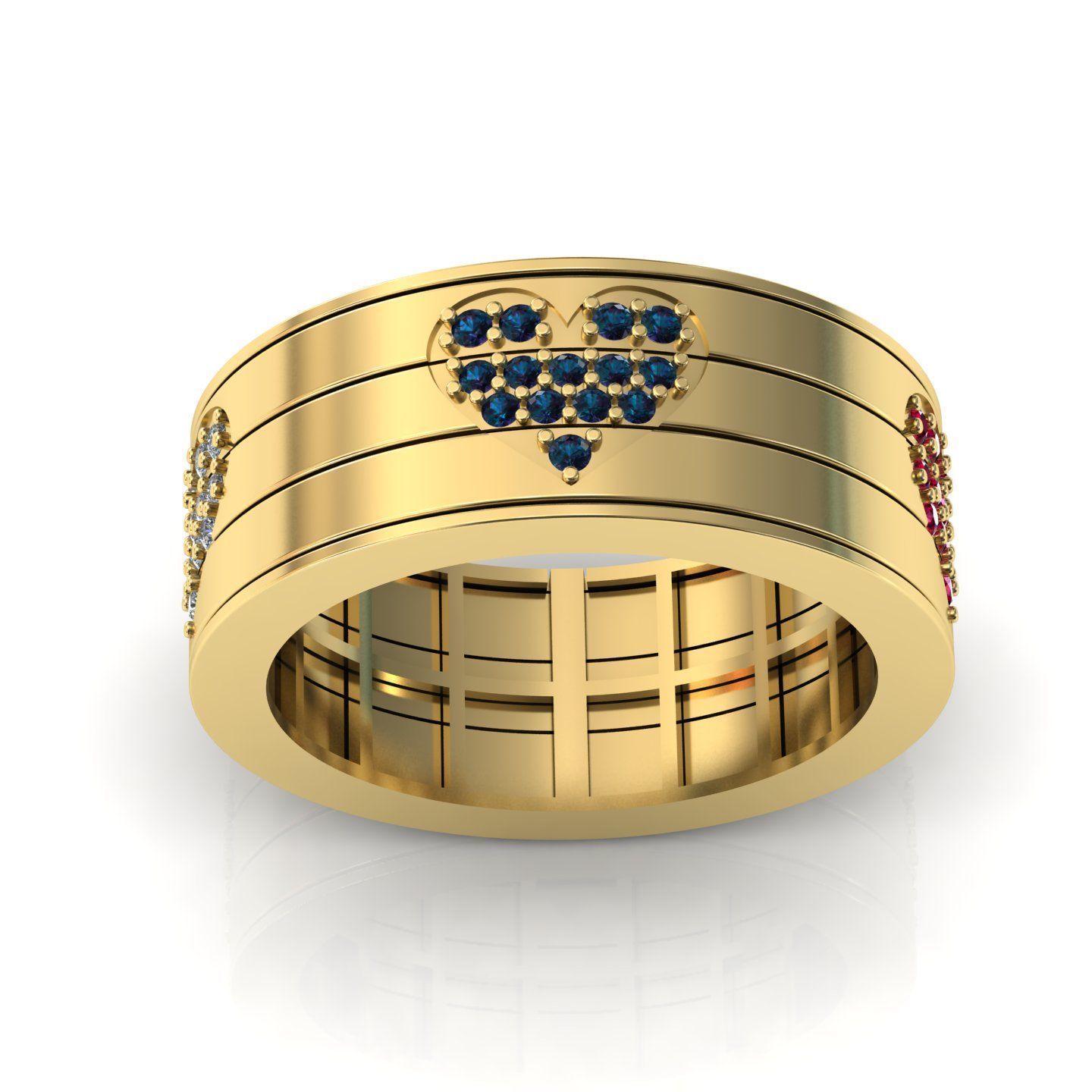 Rotary ring 01 3D print model_3