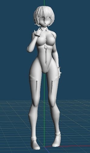 practica girl  3D model