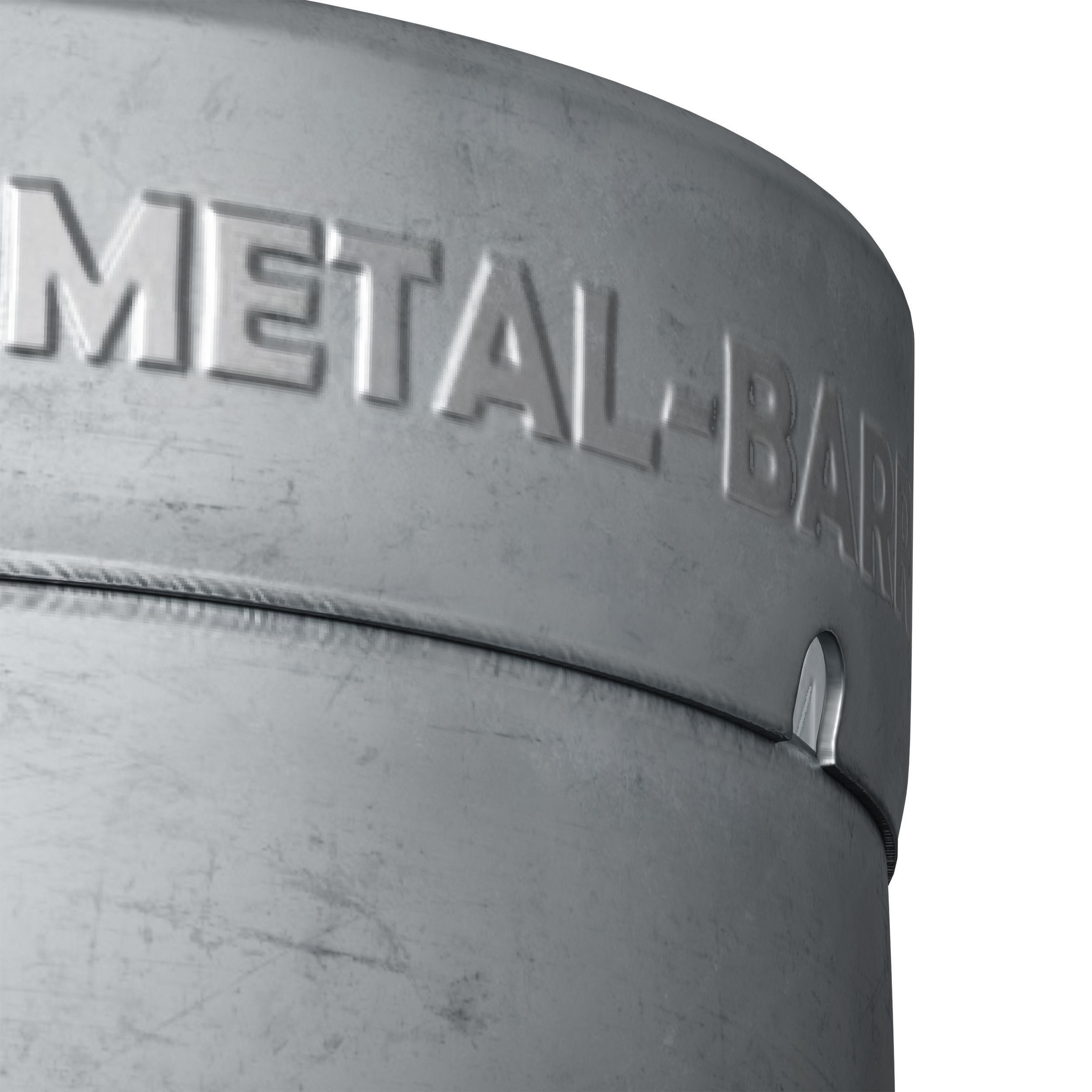 Beer Keg metal barrel barrel cylinder 3D model_15