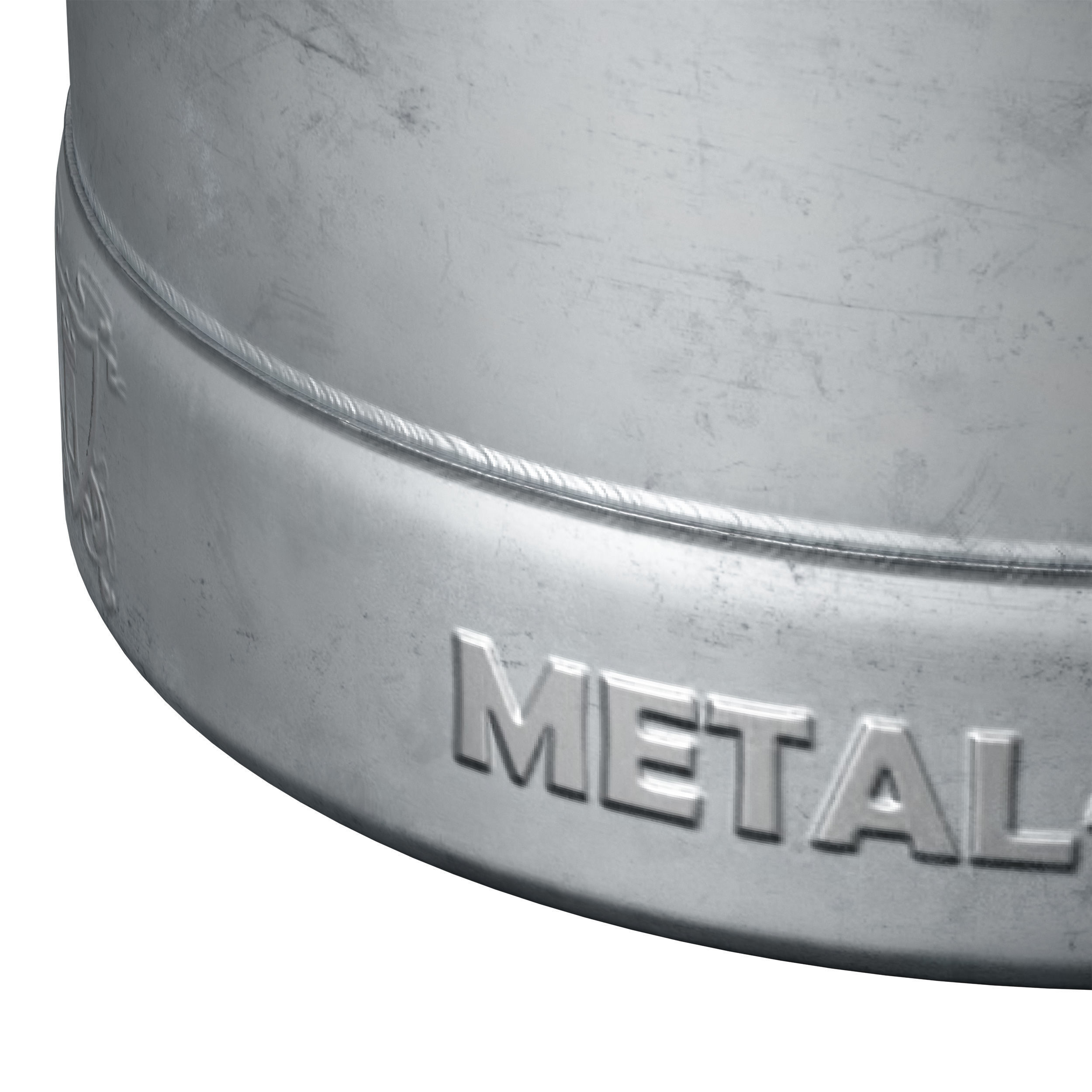 Beer Keg metal barrel barrel cylinder 3D model_12