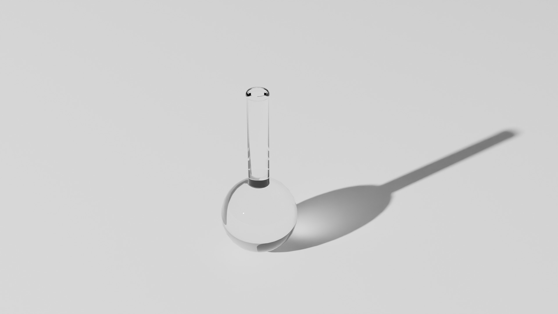 Round bottom flask Low-poly 3D model_3