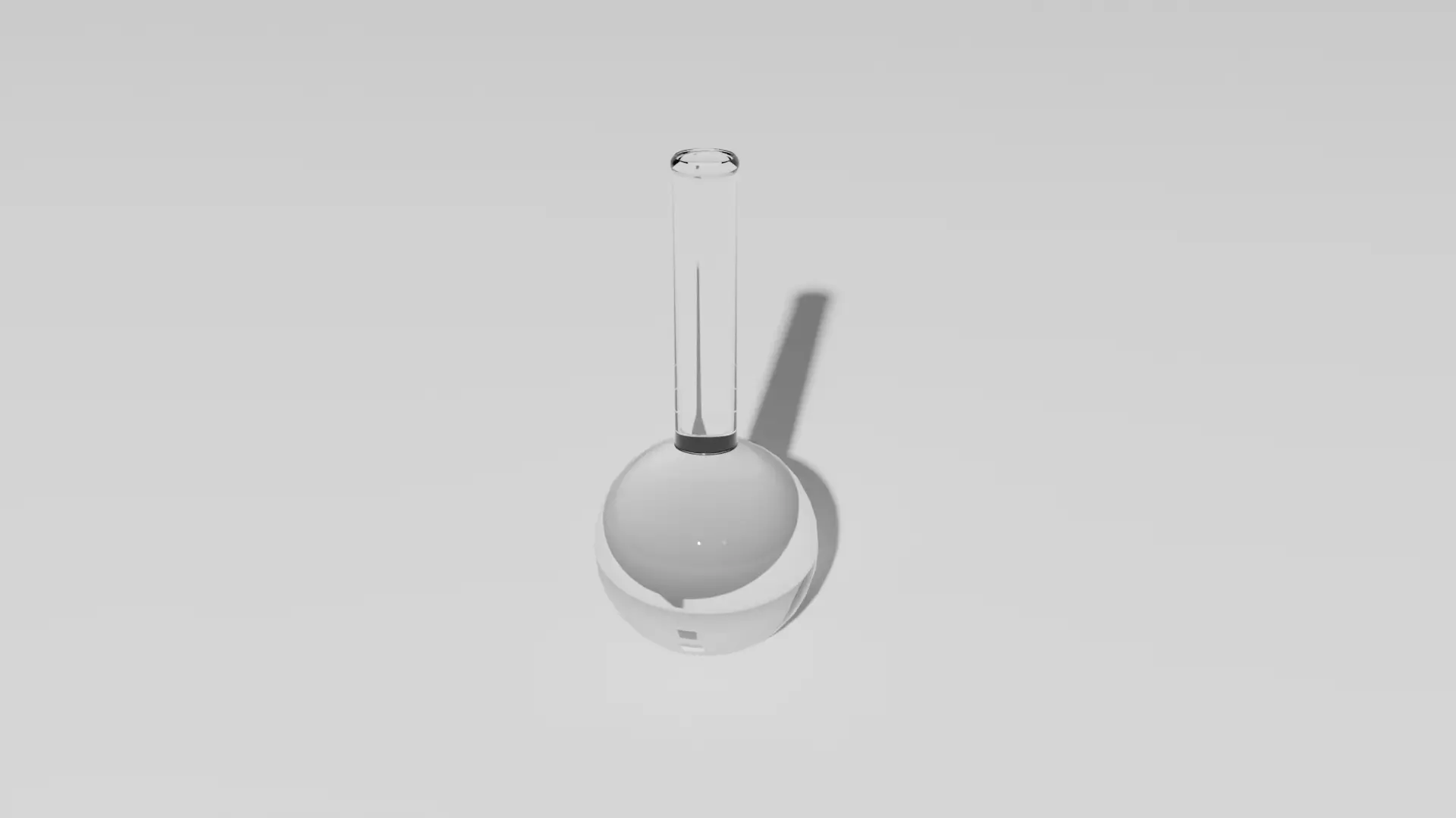 Round bottom flask Low-poly 3D model_0