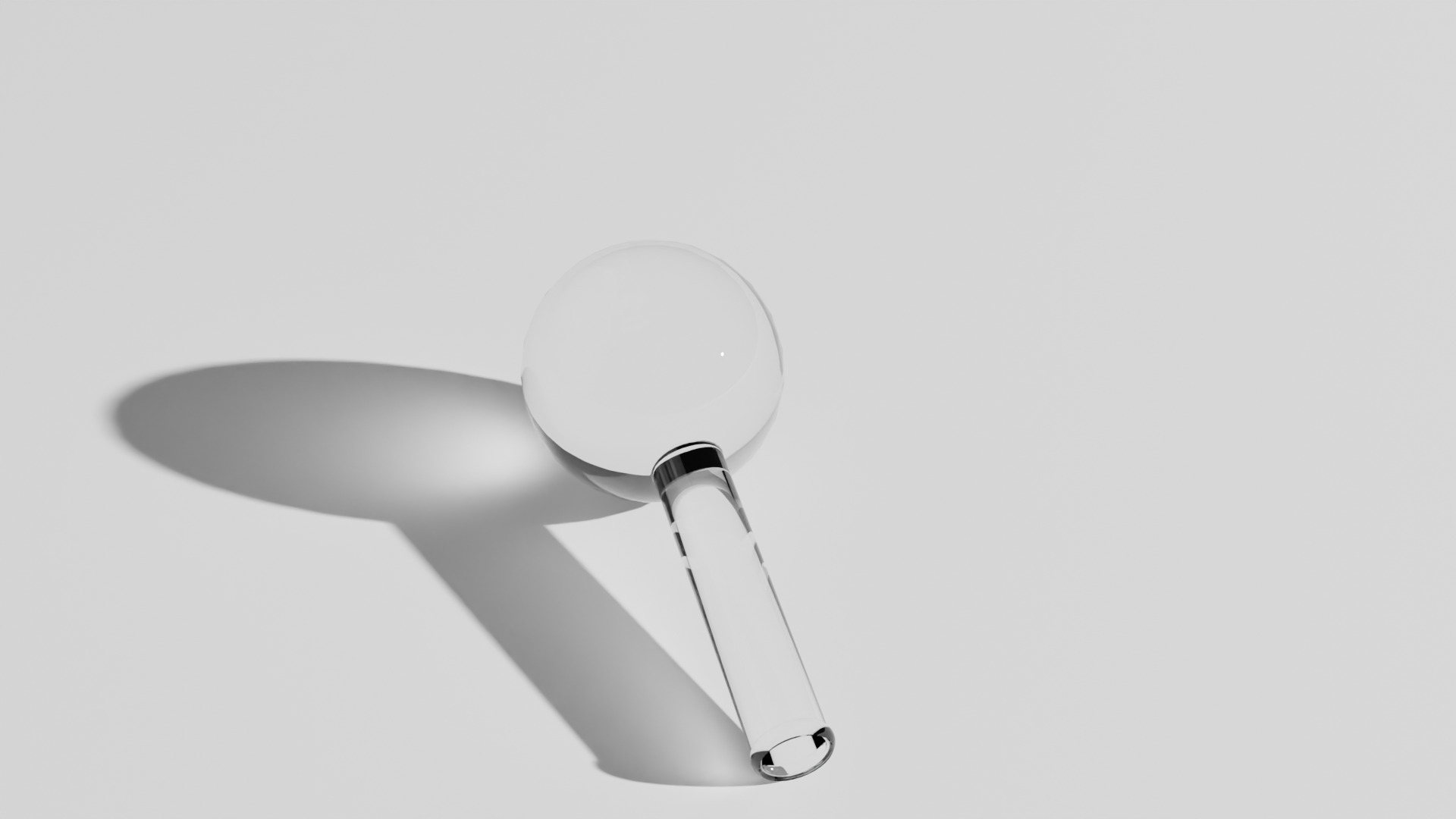 Round bottom flask Low-poly 3D model_1