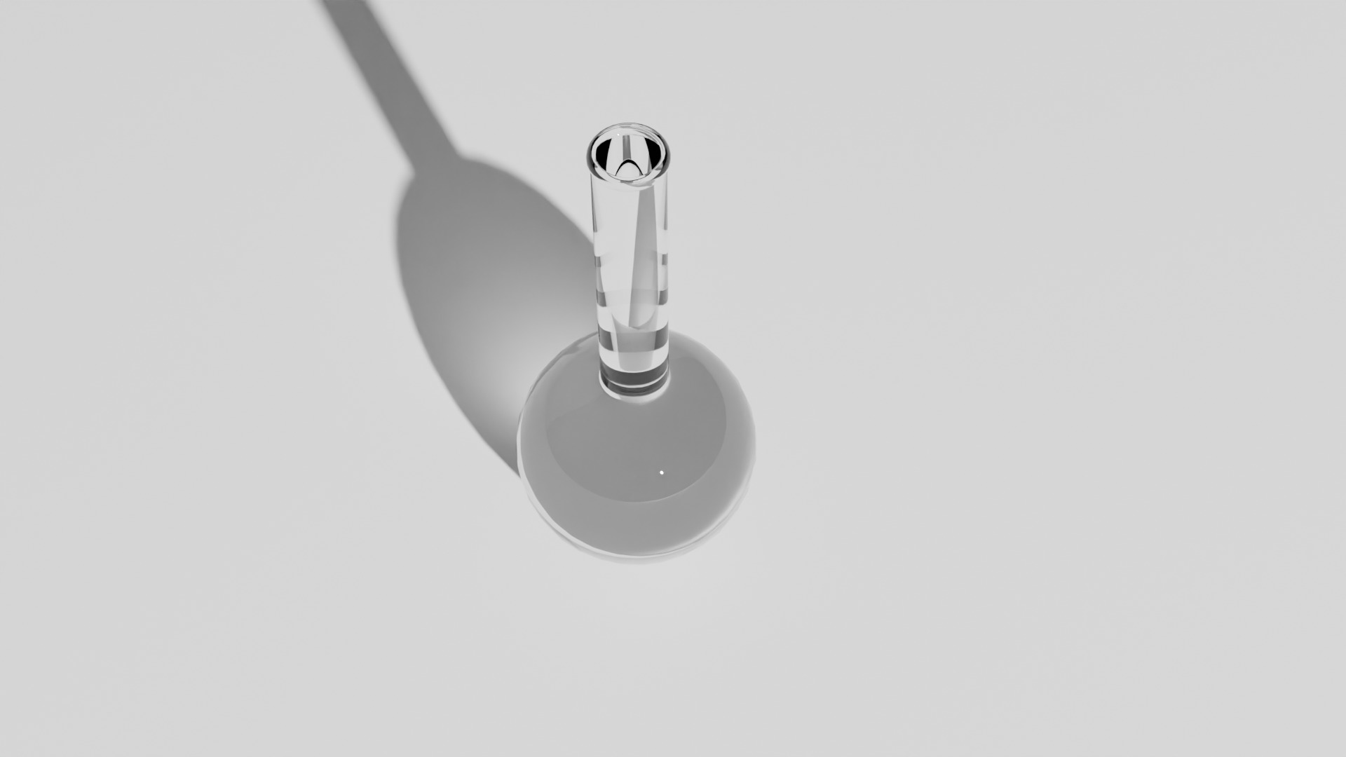 Round bottom flask Low-poly 3D model_2