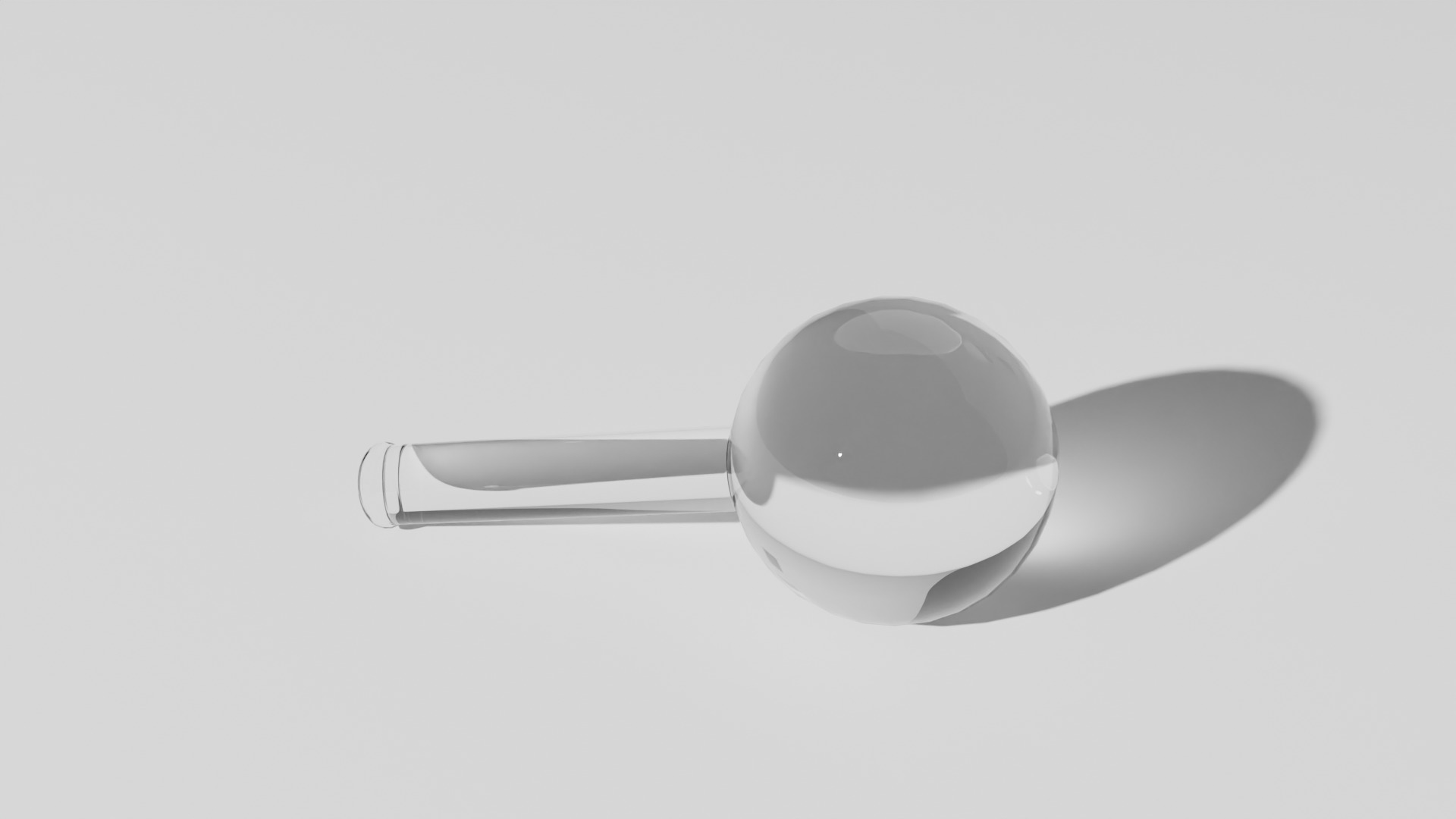 Round bottom flask Low-poly 3D model_4