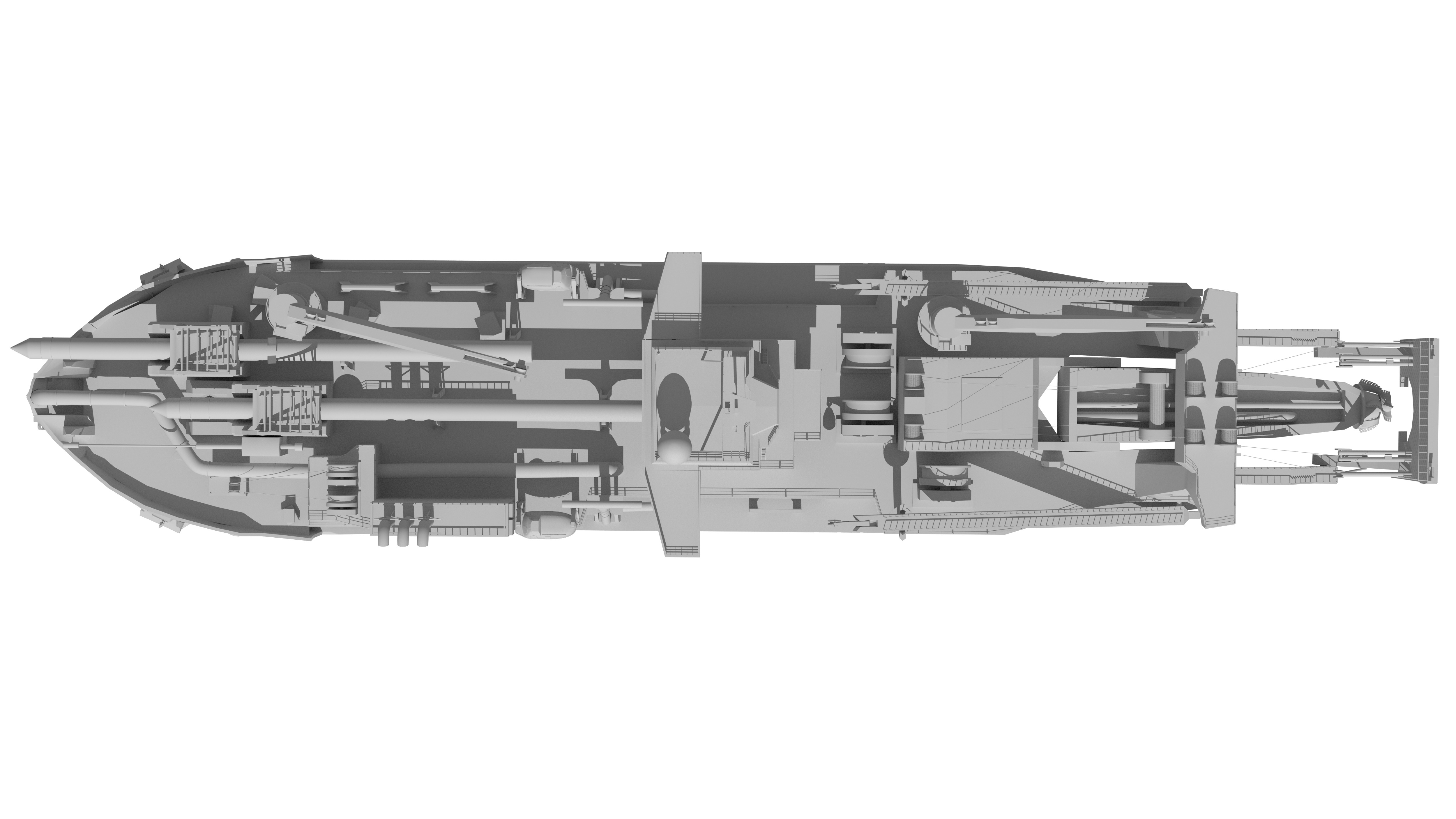 Tiankun Heavy-duty Self-propelled Cutter Suction Dredger 3D model_27