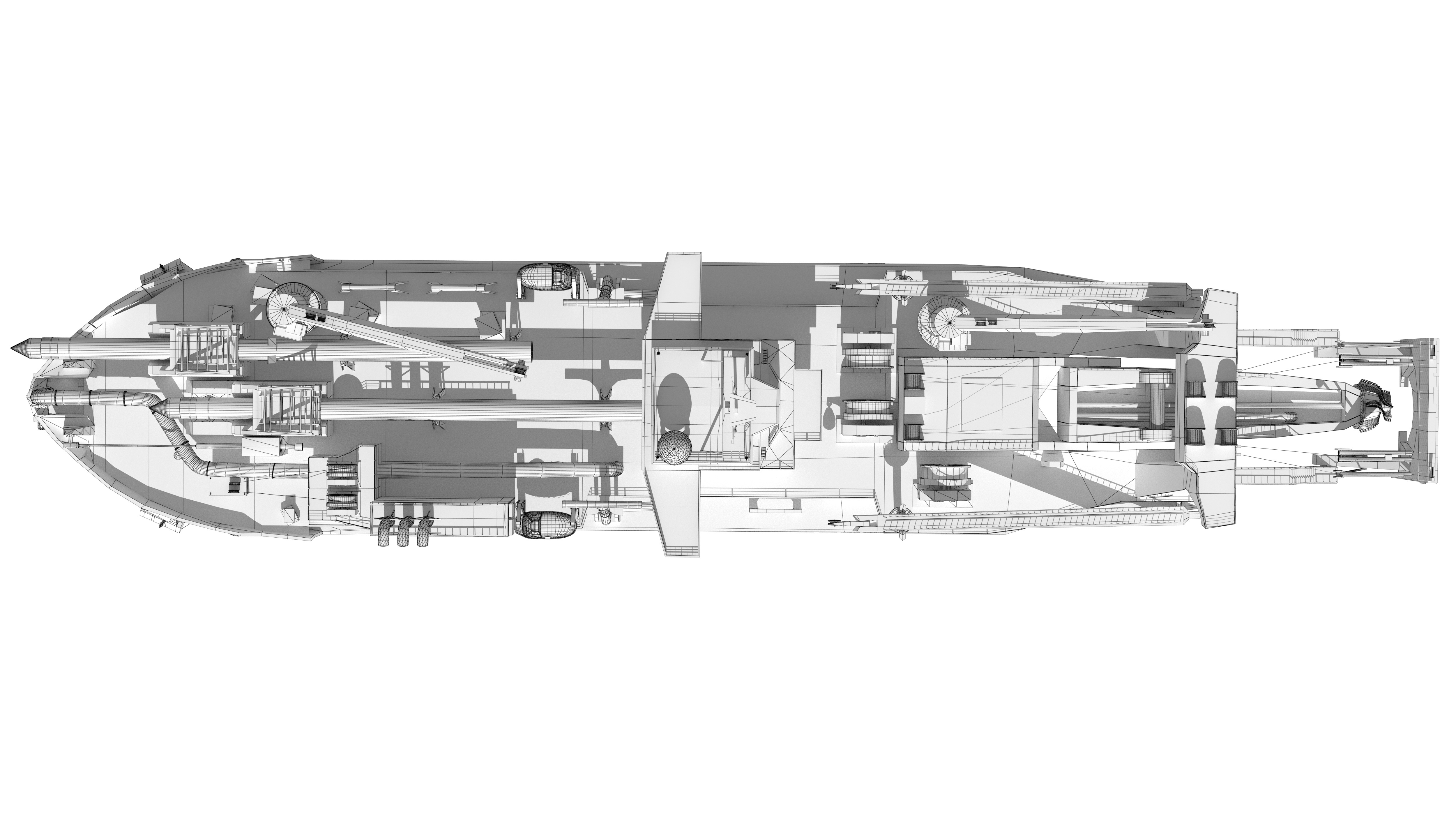 Tiankun Heavy-duty Self-propelled Cutter Suction Dredger 3D model_17