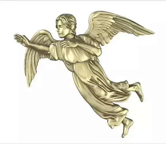 Angel Bas-Relief 3D Model for CNC and 3D Printing 3D print model Angel Bas-Relief 3D Model for CNC and 3D Printing 3D print model