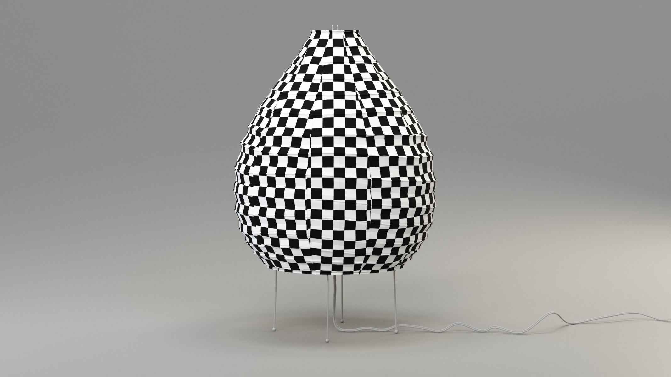 Akari 22N Lamp by Isamu Noguchi 3D model_6