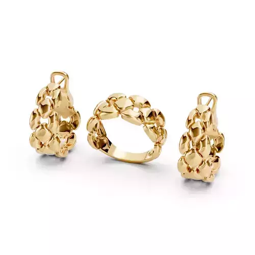 Rombus Ring and Hoops