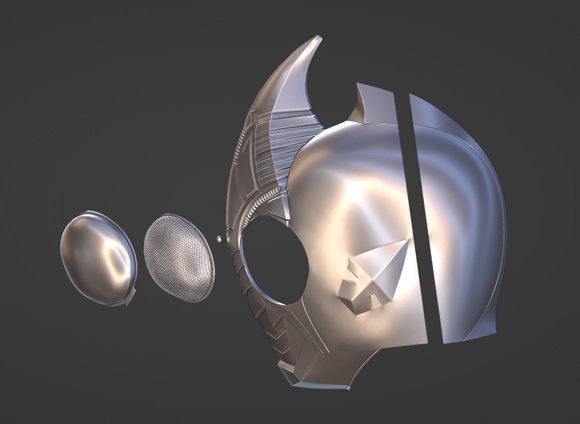 Kamen Rider Blade Helmet 3D print model_10