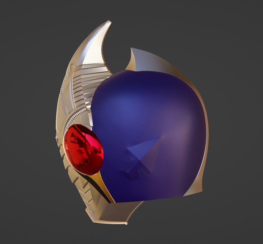 Kamen Rider Blade Helmet 3D print model_3
