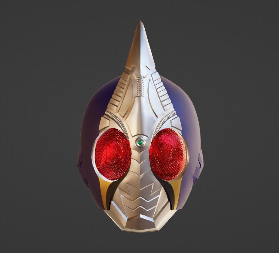 Kamen Rider Blade Helmet 3D print model_1