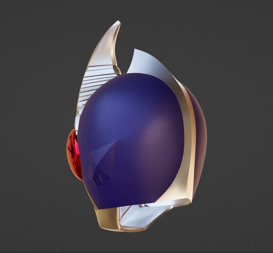 Kamen Rider Blade Helmet 3D print model_4