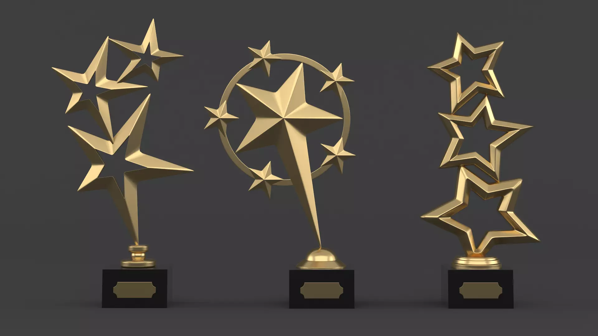Trophy Cups 3D model_0