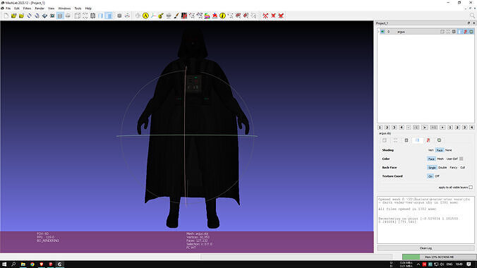 Argus Darth Vader Low-poly 3D model