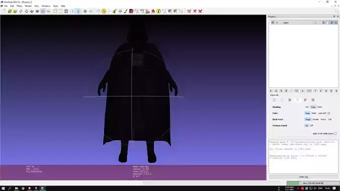 Argus Darth Vader Low-poly 3D model