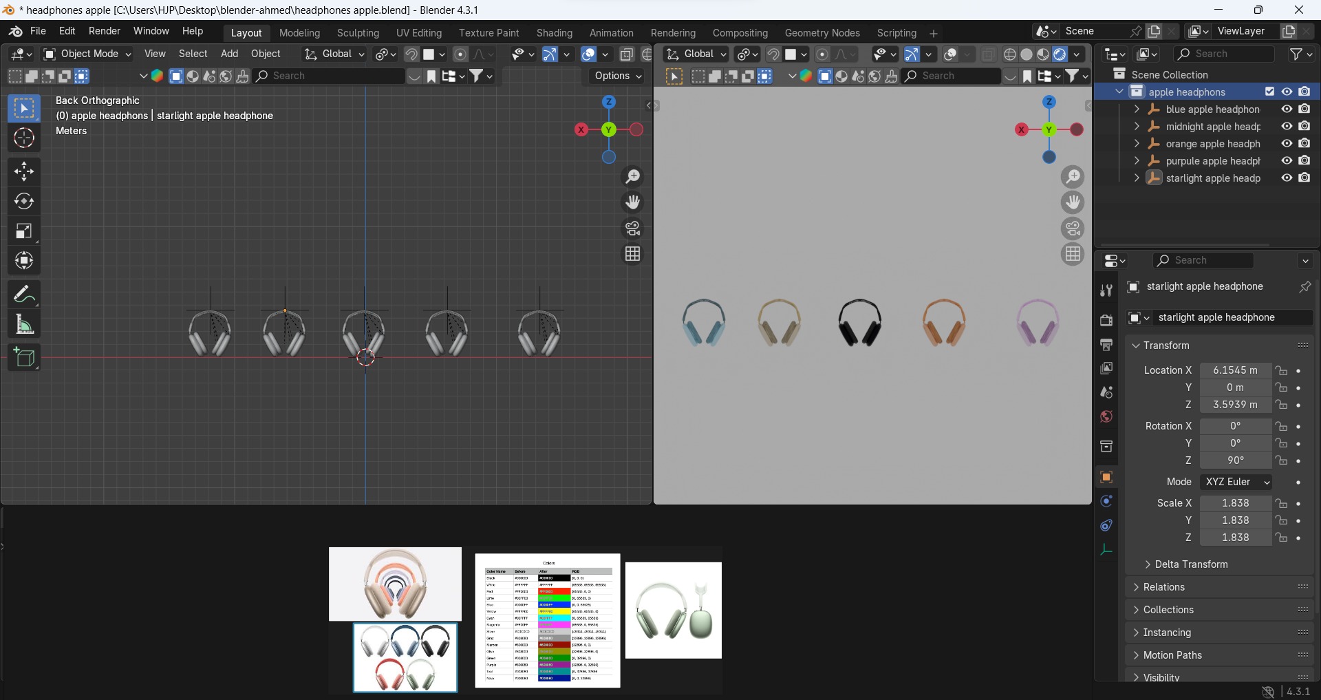 Apple AirPods Max Wireless Over-Ear Headphones 3D model_26