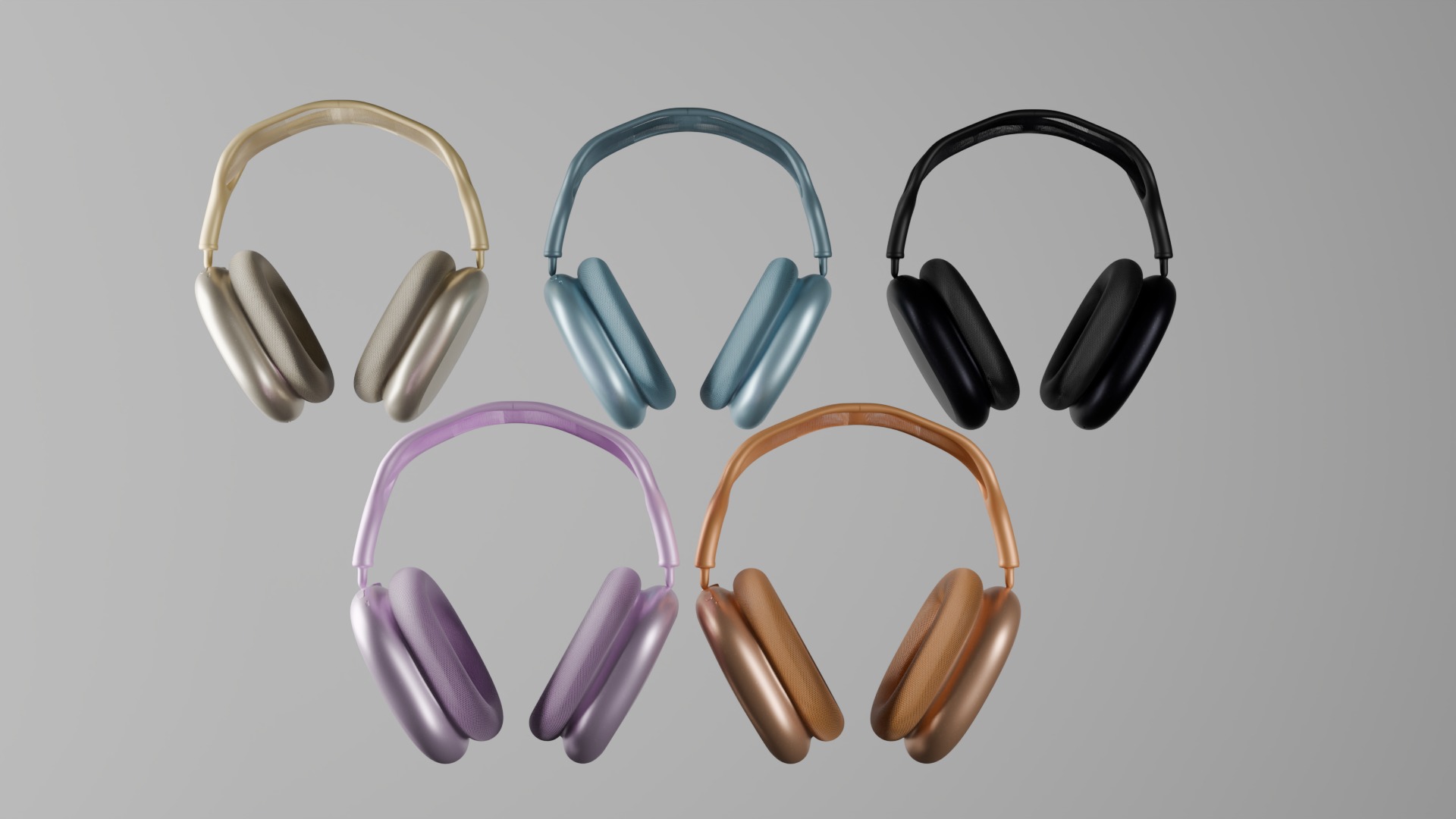 Apple AirPods Max Wireless Over-Ear Headphones 3D model_4