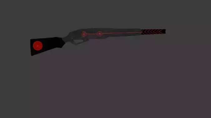 shotgun Low-poly 3D model