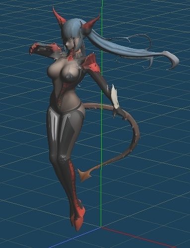 practica girl  3D model