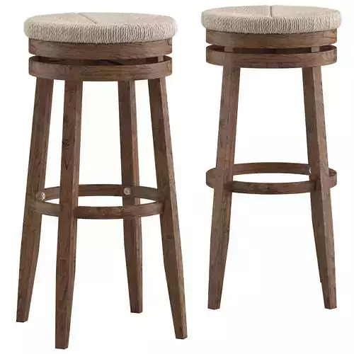 Ethnic Bar Stool 3D model