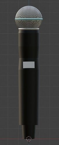 wireless microphone B 1 English Ver Free low-poly 3D model