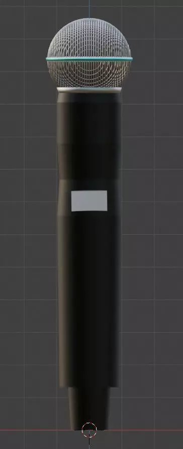 wireless microphone B 1 English Ver Free low-poly 3D model_0