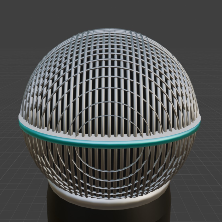 wireless microphone B 1 English Ver Free low-poly 3D model_1