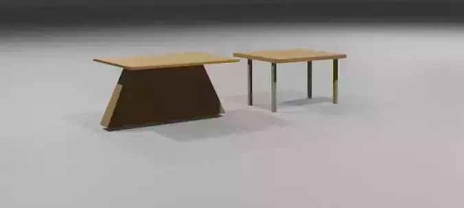 3d model of 2 tables 