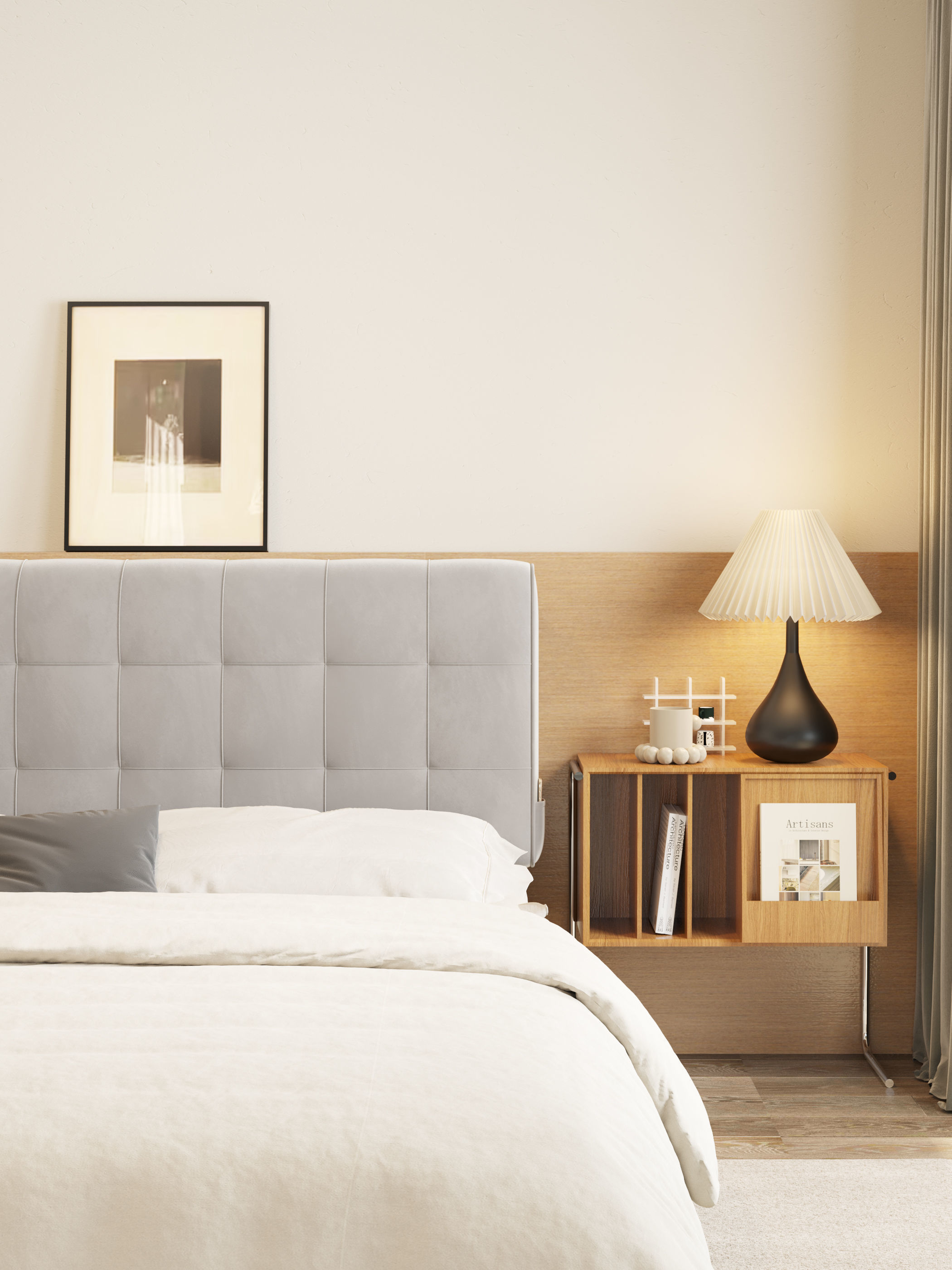 Modern Bedroom 3D model_2