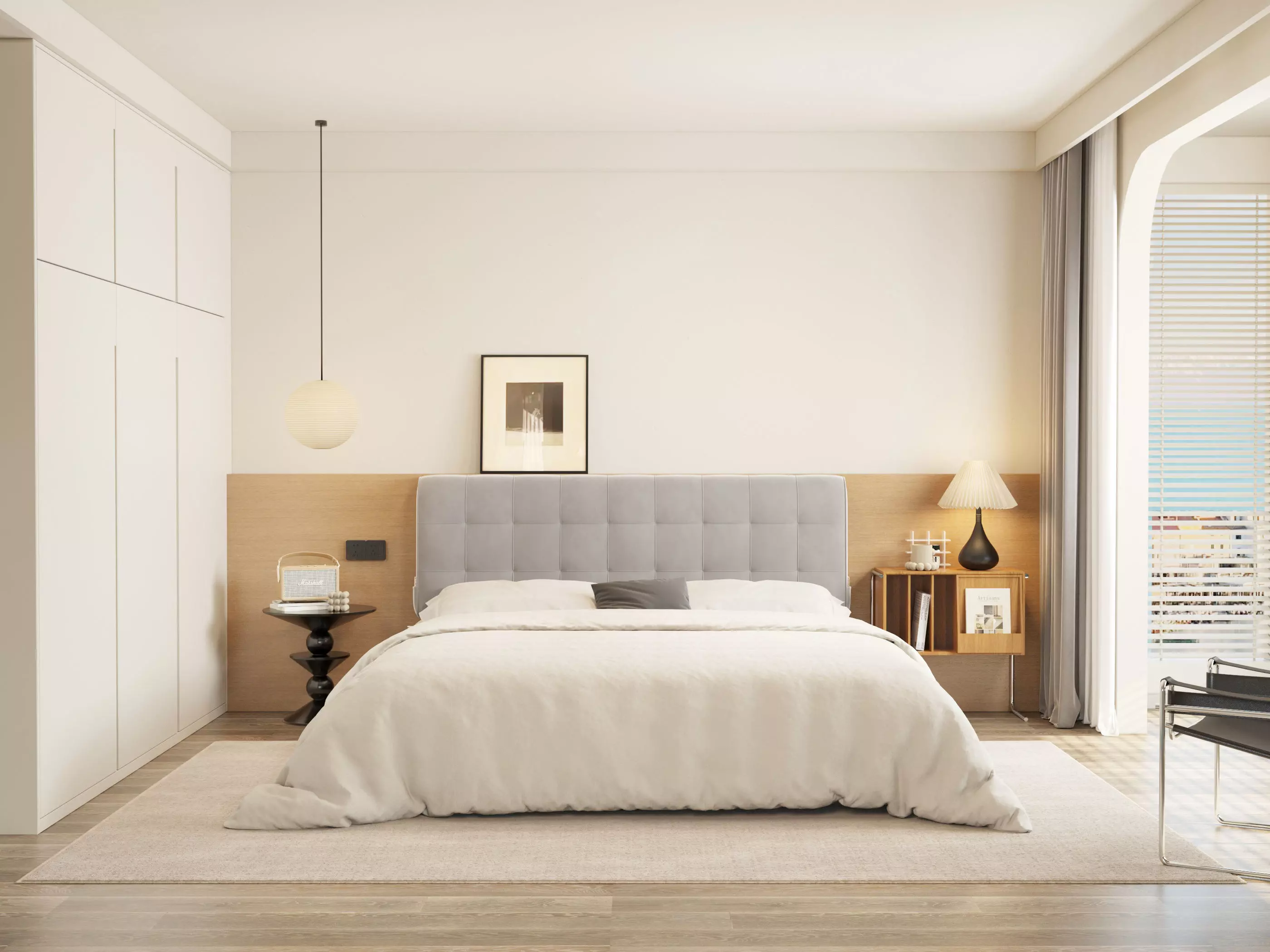 Modern Bedroom 3D model_0