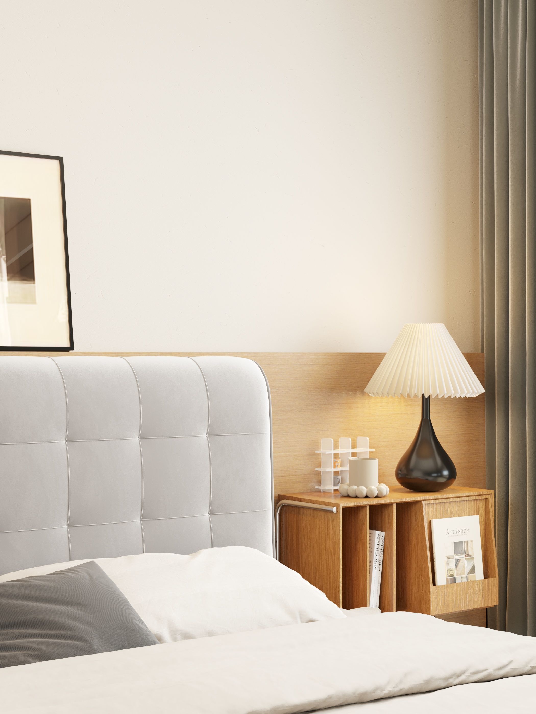 Modern Bedroom 3D model_1