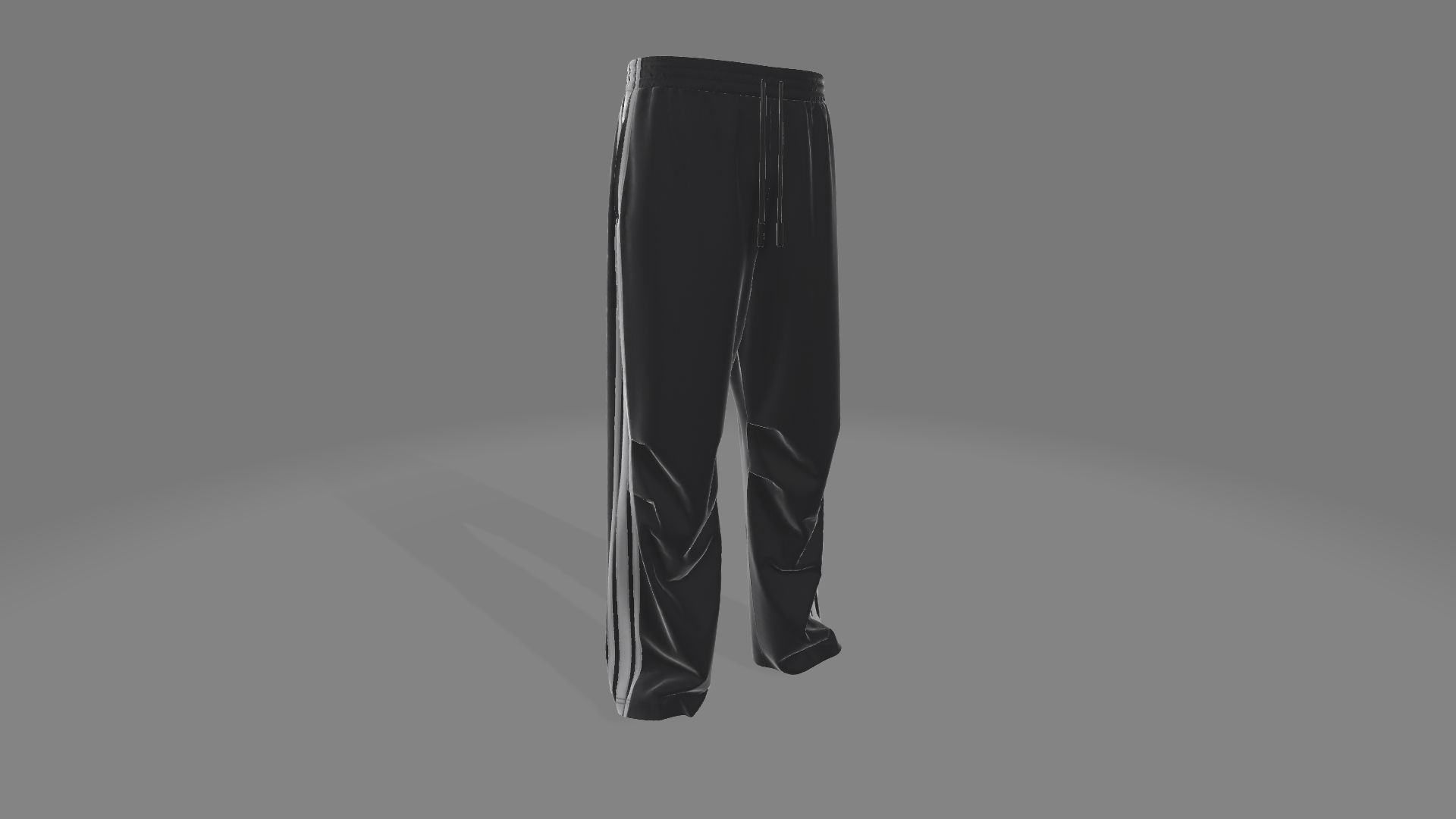 Style3D Knee Pleat Sweatpants 3D model_8