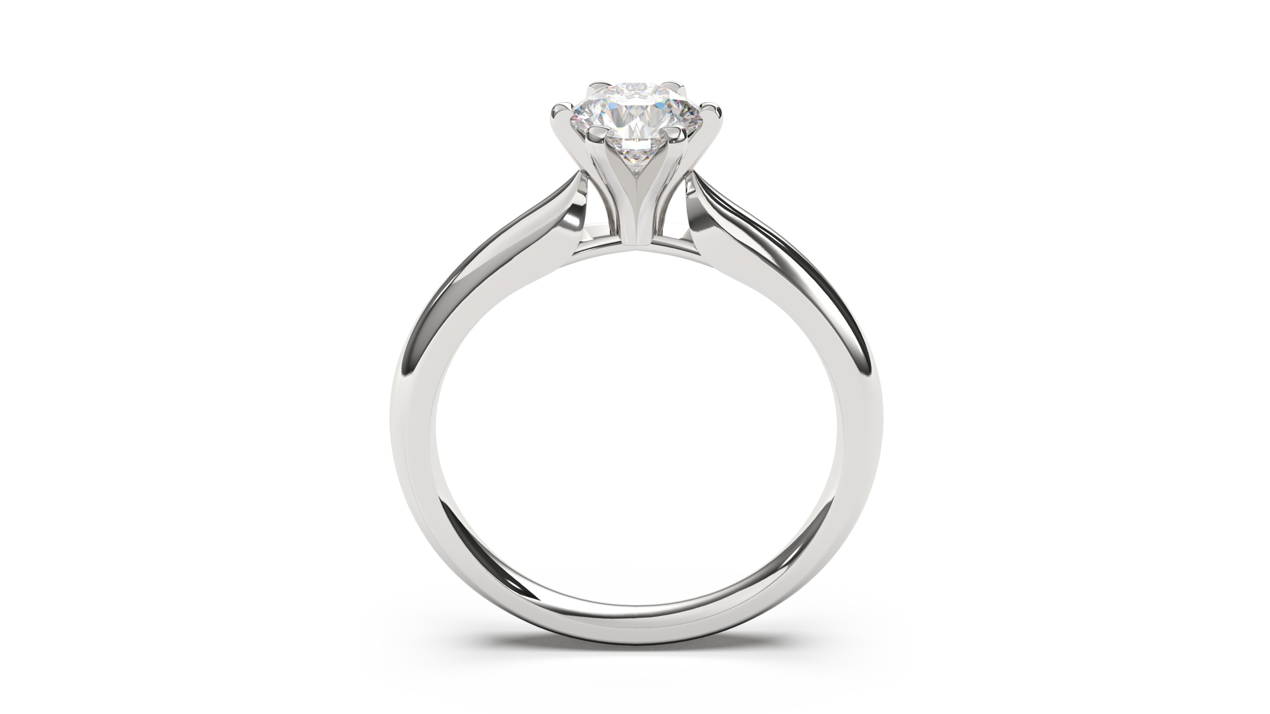 1 Ct Engagement ring 3dm stl obj 3D print model R056 EU50-60 3D print model_3