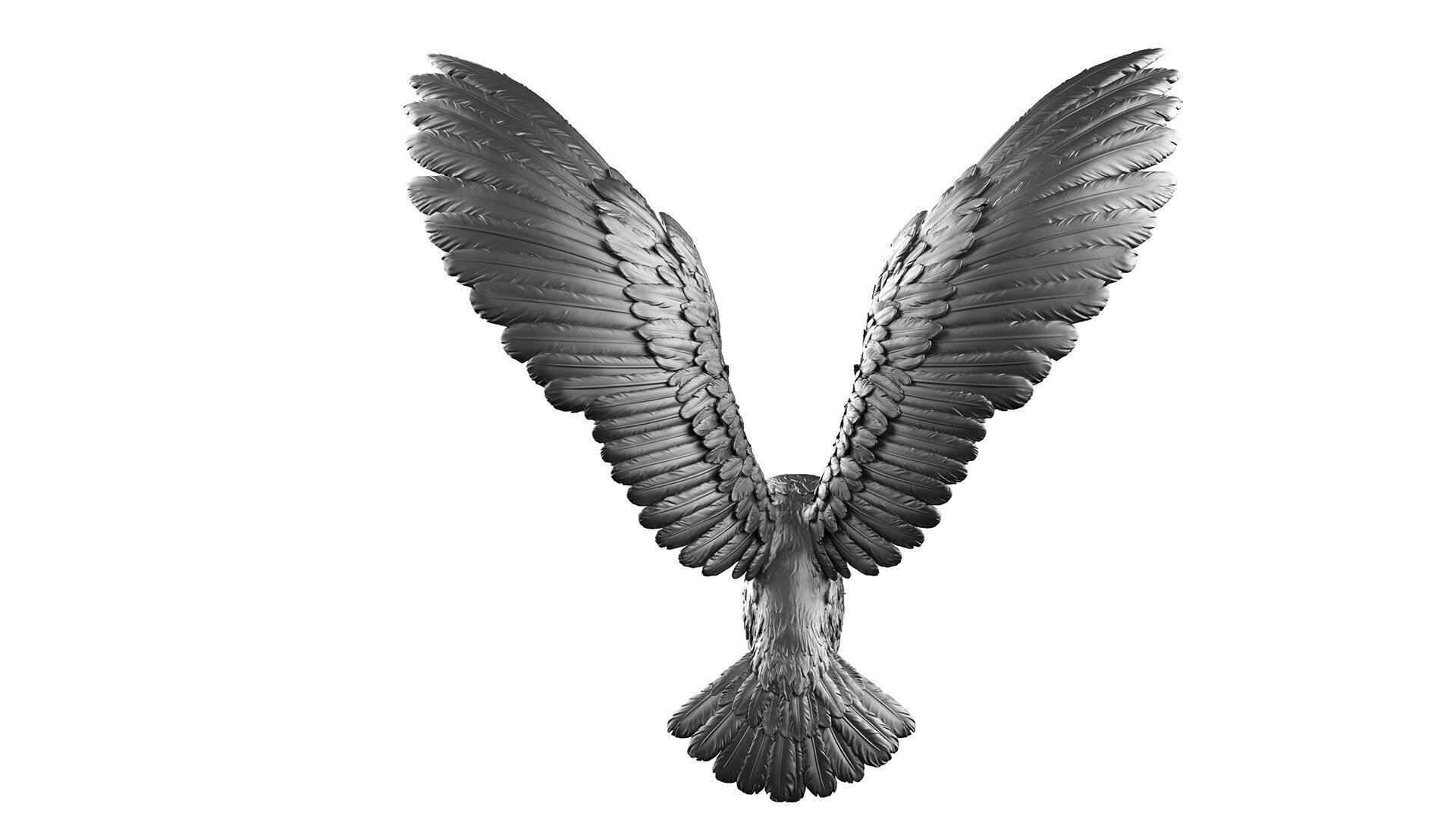 Flying Owl  -  3D Sculpting 3D print model_32