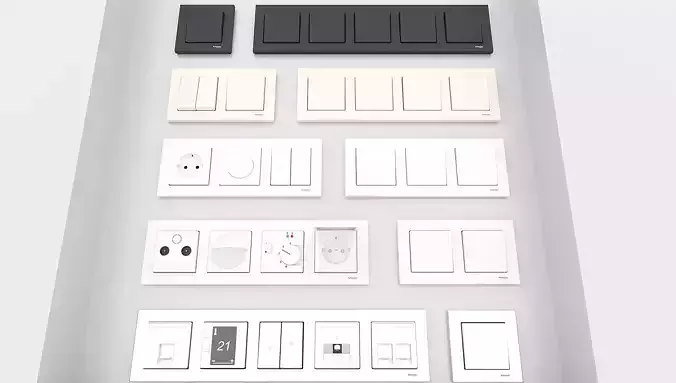  A set of unique sockets and switches 