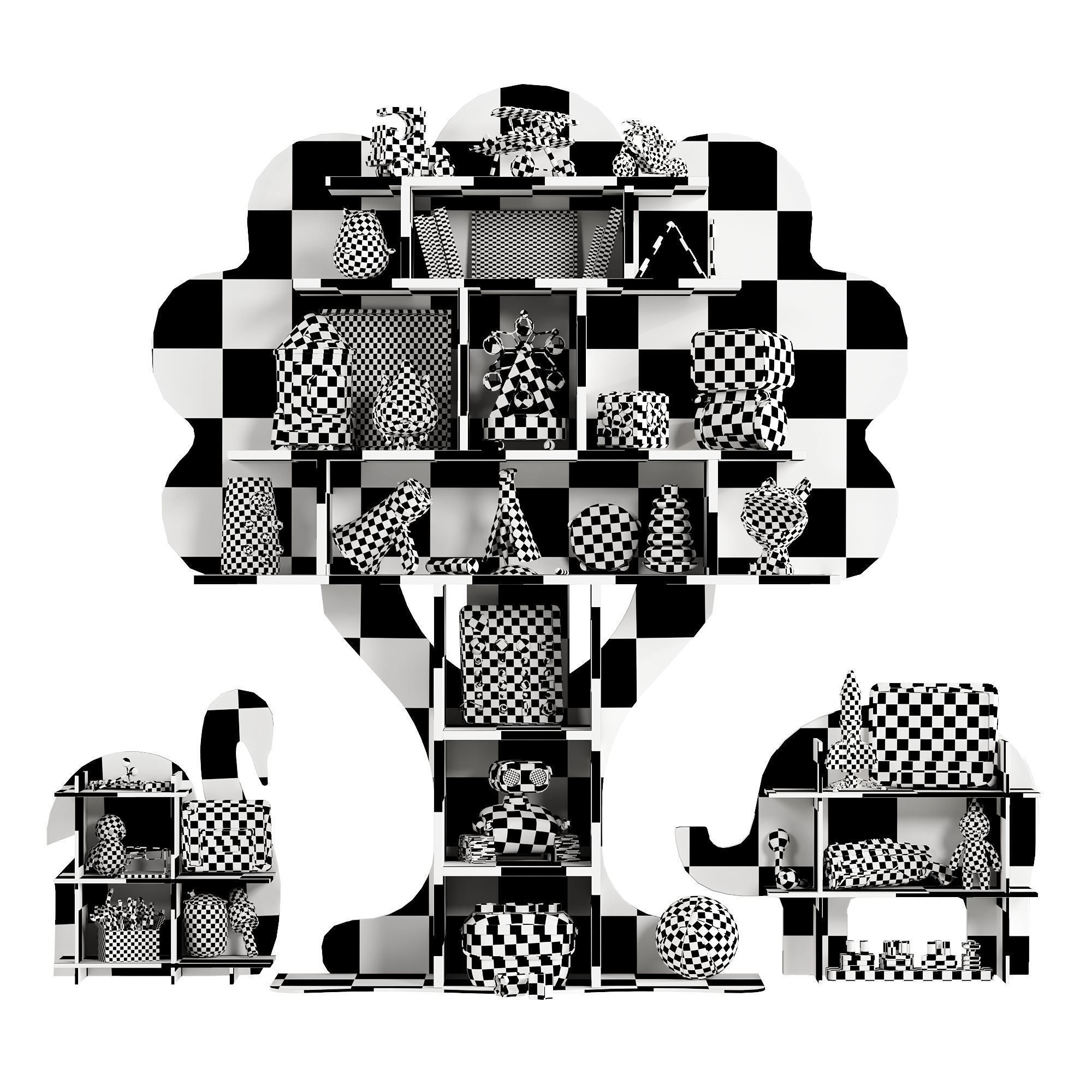 Children Room Set 14 Low-poly 3D model_5